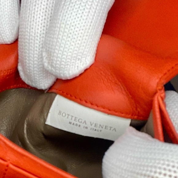 Bottega Veneta Orange Intrecciato Nappa Leather Flap Waller - Picture 15 of 15